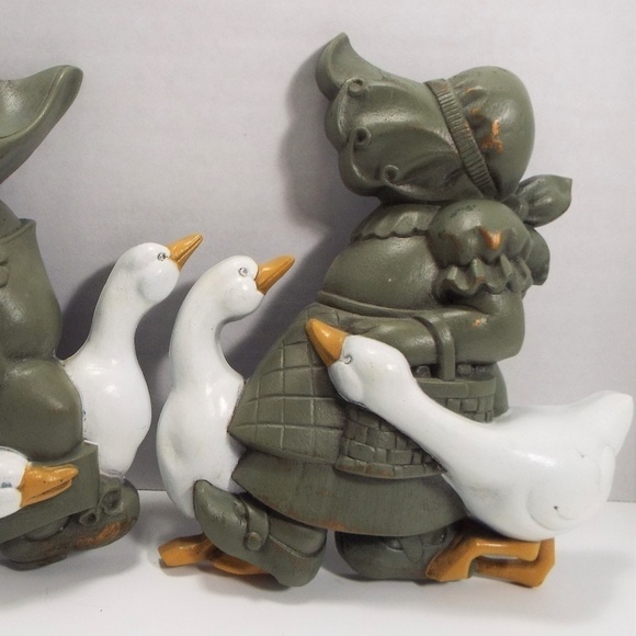 VINTAGE Burwood Geese and Child Wall Art Decor - Picture 5 of 8